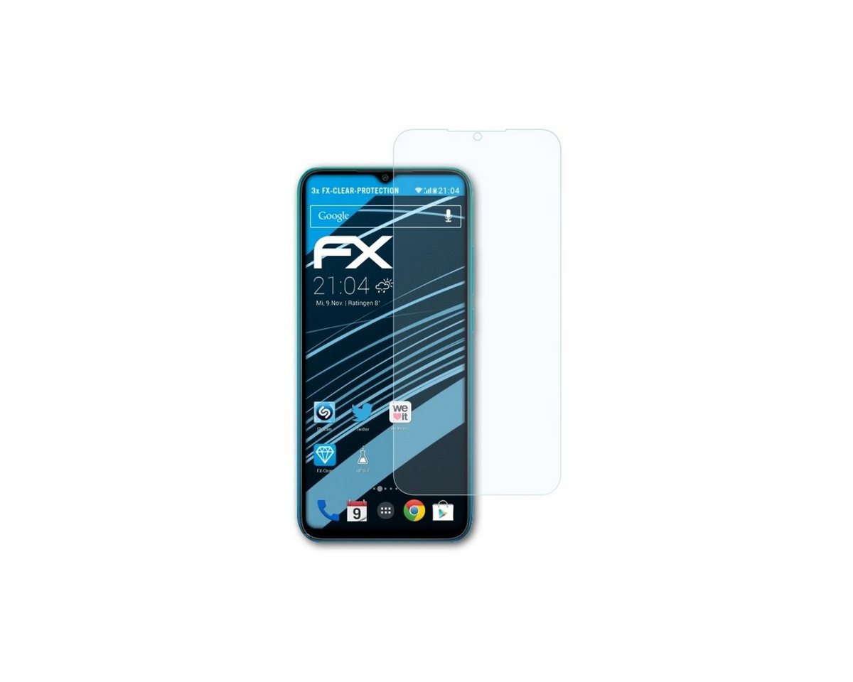 atFoliX Schutzfolie Displayschutz für Xiaomi Redmi 9i Sport, (3 Folien), Ultraklar und hartbeschichtet von atFoliX