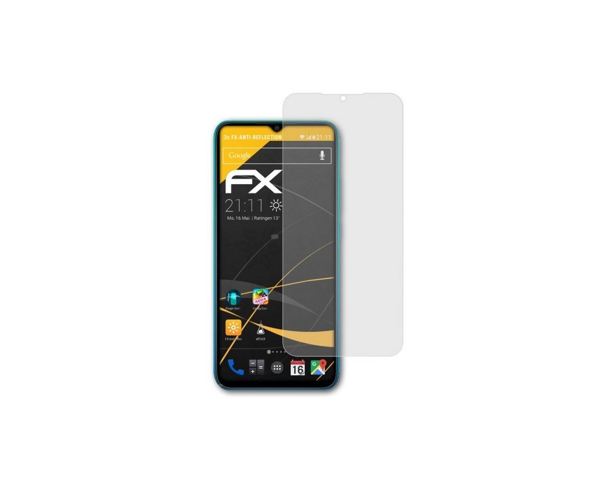 atFoliX Schutzfolie für Xiaomi Redmi 9i Sport, (3 Folien), Entspiegelnd und stoßdämpfend von atFoliX