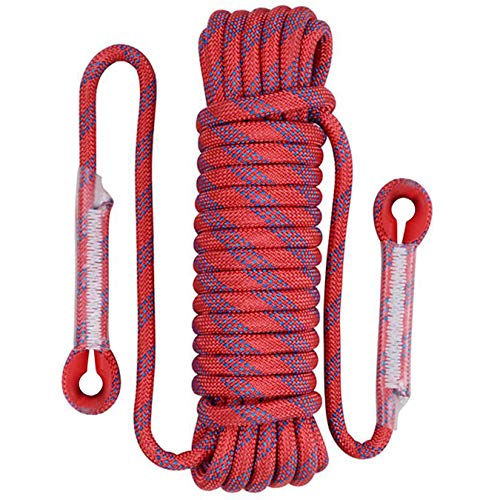 aufodara Kletterseil 10 Meter Hochfestes Seil 10mm Outdoor (Φ 10 MM, Rot) von aufodara