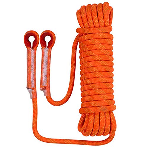 aufodara Kletterseil 20 Meter / 65,6 Feet Hochfestes Seil Outdoor Seil (Orange, Φ 12mm x 20m) von aufodara