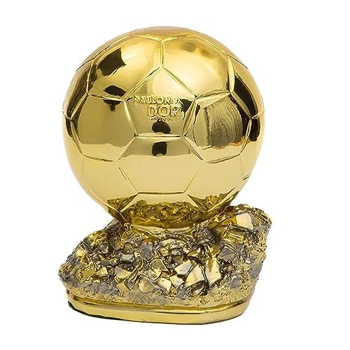 baa Goldener Ballon Fußball-Trophäen-Meister Trophy Golden Ball Soccer Trophy Bester Spieler Awards (35cm/13.8") von baa