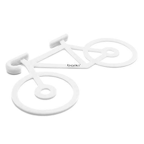 baiki Fahrrad Universal-Spanngummi, Handy Taschenlampe Jacke Werkzeug Halterung. Silikonband, extra stark – Gepäckspanner, Expander, Gummiband (Weiß_) von baiki