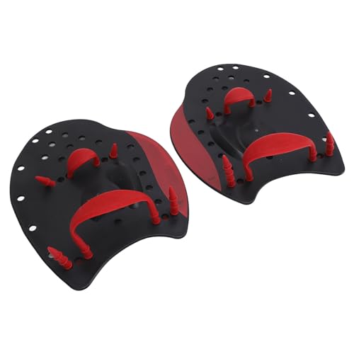 Handpaddel, Fingerschwimmpaddel, Verstellbares Schwimmtraining, Handflossen-Flipper, Flaches Paddel, Schwimmtrainingspaddel, Schwimmhilfe für Männer und Frauen (L) von banapoy