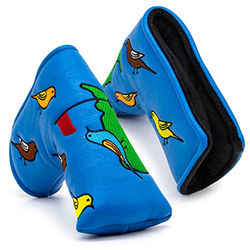Birdie&Green Golf-Putter-Abdeckung, blau, magnetisch, aus PU-Leder, f?r Putter von barudan golf