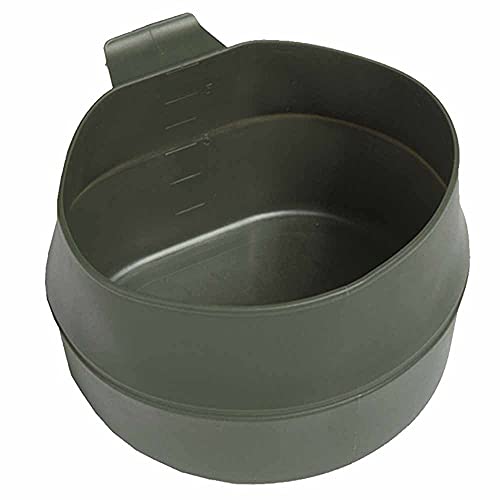 Faltbecher Fold-A-Cup von WILDO Oliv-grün 600 ml von baum-m gmbh
