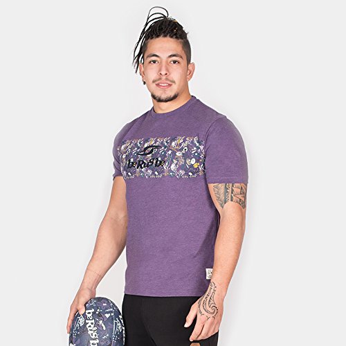 beRugbe Herren Aloha T-Shirt, violett, FR (Taille Fabricant : 3XL) von beRugbe