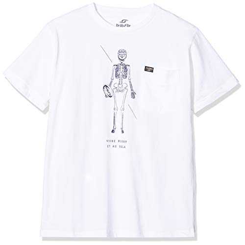 beRugbe Herren Vivre T-Shirt, weiß, L (Herstellergröße: L) von beRugbe