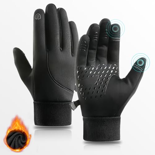 Arcticz - Premium Thermo Gloves, Arcticz Thermal Gloves, Warm Waterproof Gloves with Touchscreen Fingers for Men and Women, Winter Cold Weather Gloves Windproof for Cycling Driving (Black,XL) von behound