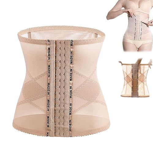 behound Cross Mesh Girdle for Waist Shaping, Shape Vest, Waist Trainer for Women Lower Belly Fat (Nude,L) von behound