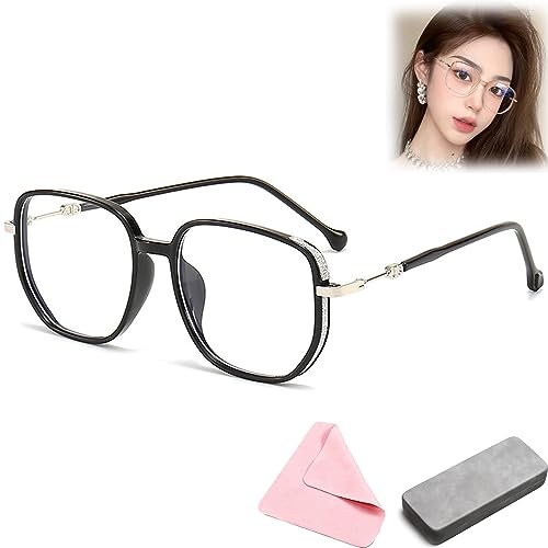 behound Glassesify Women's Portable Fashion Anti-Blue Light Reading Glasses, Glassify Reading Glasses for Women (Black,1.0 x) von behound