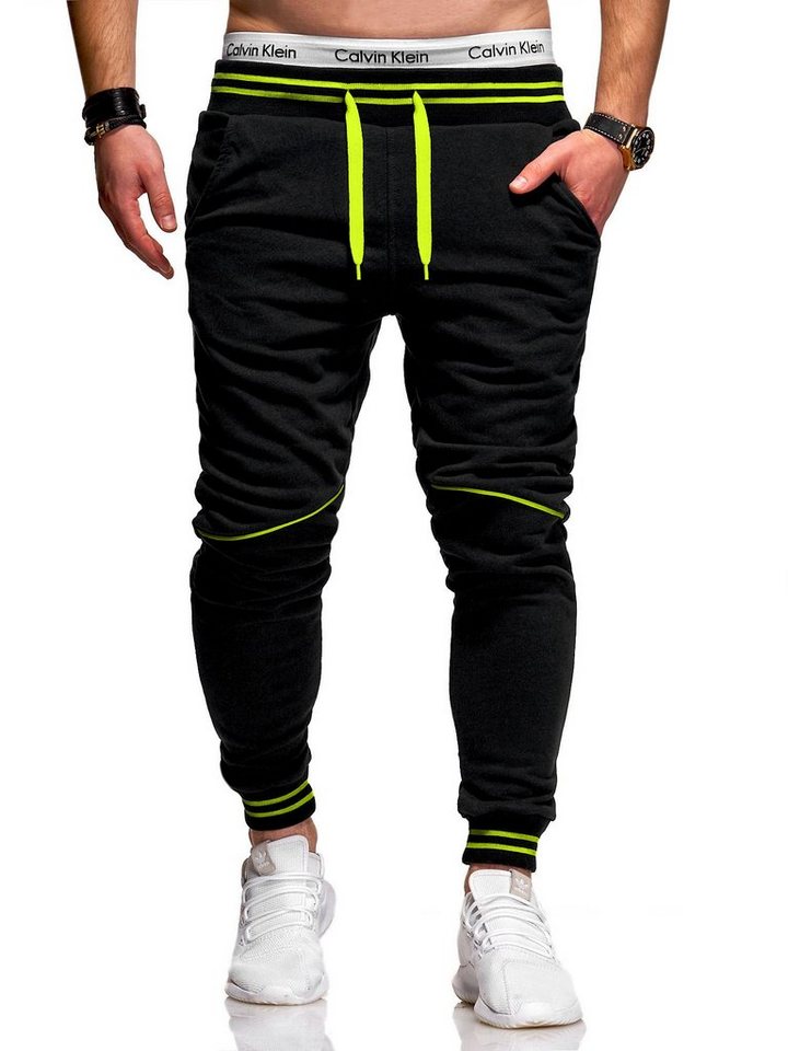 behype Sweathose STRIPE mit Kontrast-Akzenten von behype