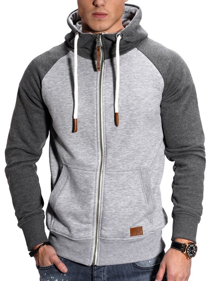 behype Sweatjacke »NATE« mit Raglan-Ärmeln behype Sweatjacke »NATE« mit Raglan-Ärmeln von behype