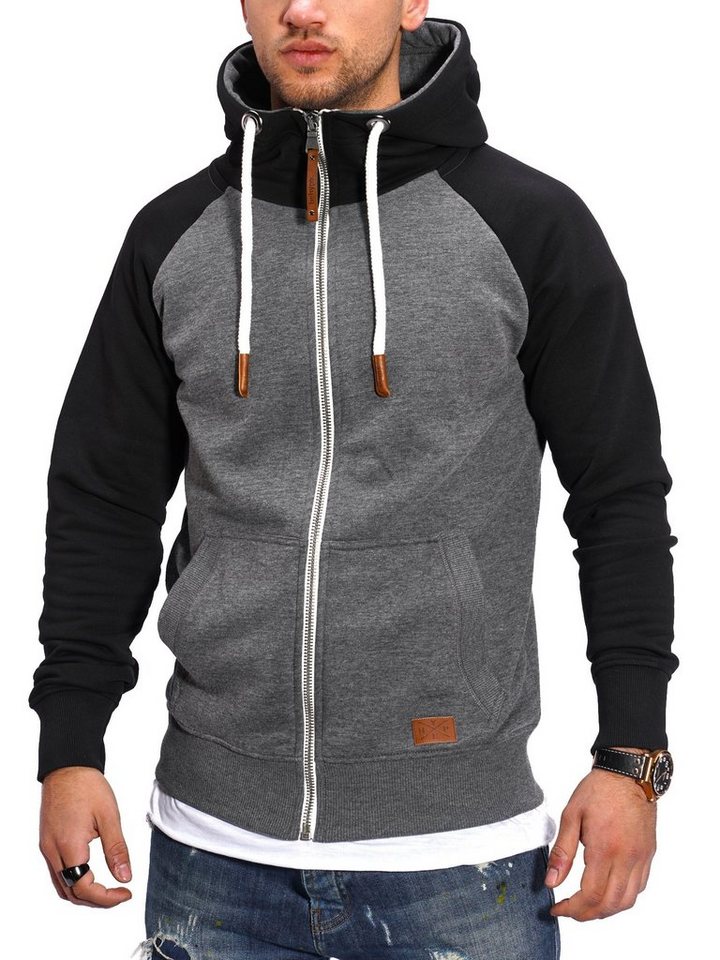 behype Sweatjacke »NATE« mit Raglan-Ärmeln behype Sweatjacke »NATE« mit Raglan-Ärmeln von behype