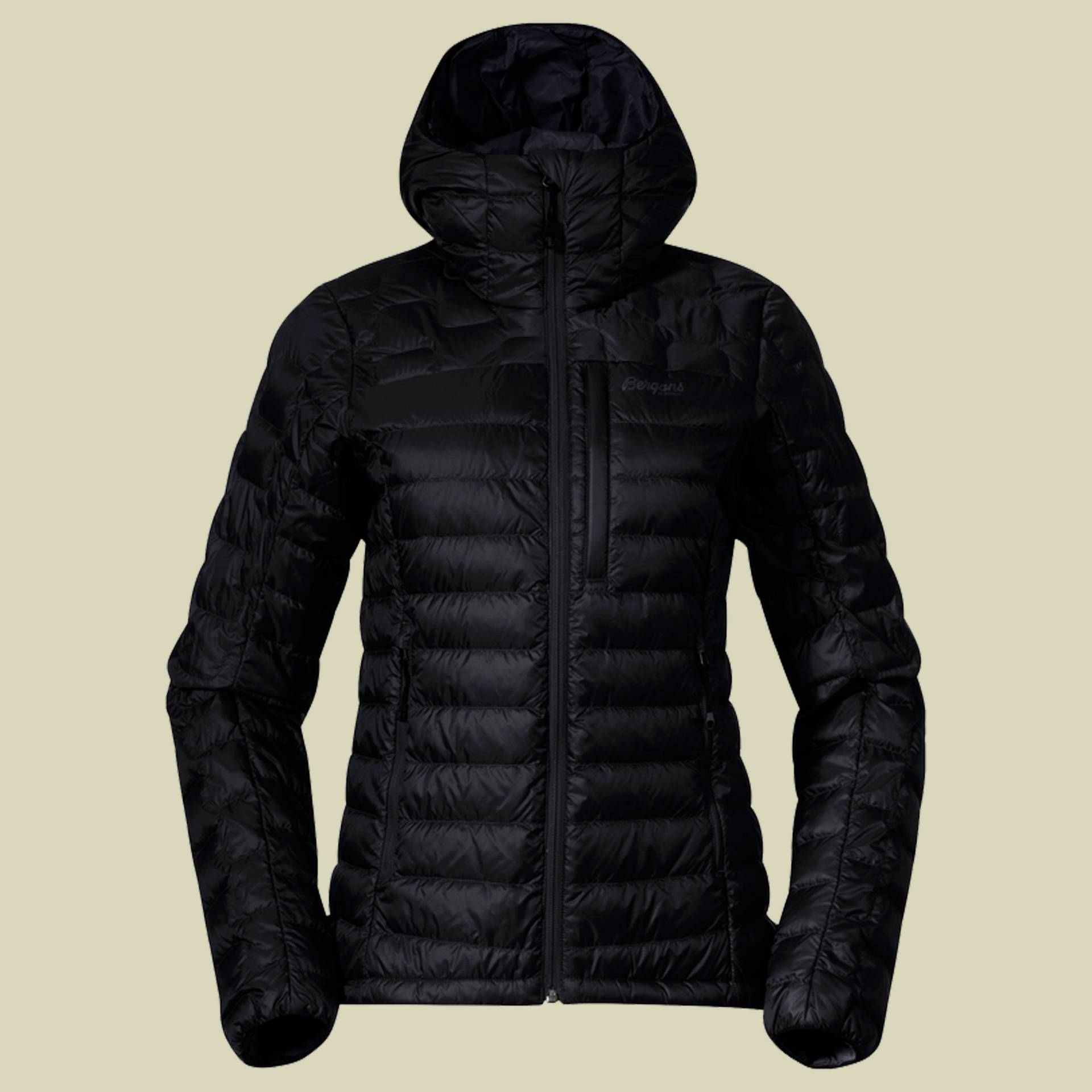 Magma Light Down Jacket w Hood Women Größe XL Farbe black von bergans