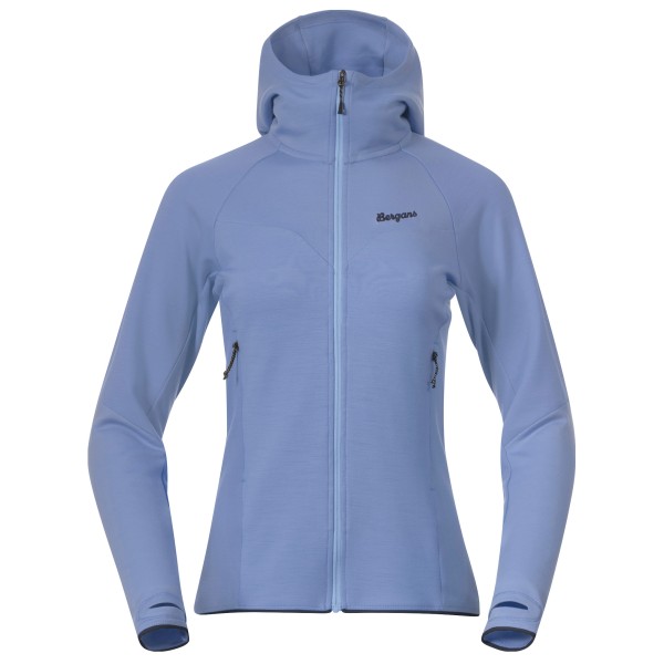 Bergans - Women's Tind Merino Hood Jacket - Merinojacke Gr L;S;XL;XS blau/lila;türkis von bergans