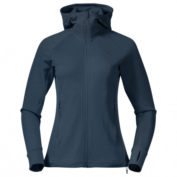 Bergans - Women's Ulstein Wool Hood Jacket - Wolljacke Gr L;M;S;XL;XS blau;rot von bergans