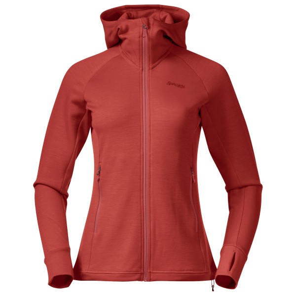 Bergans - Women's Ulstein Wool Hood Jacket - Wolljacke Gr XL rot von bergans