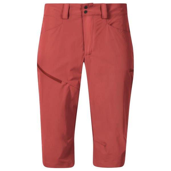 Bergans - Women's Vandre Light Softshell Long Shorts - Trekkinghose Gr 34 rot von bergans