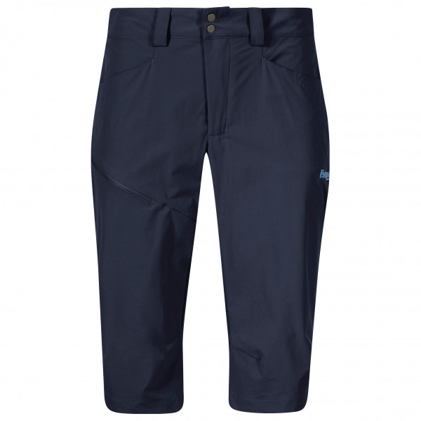 Bergans - Women's Vandre Light Softshell Long Shorts - Trekkinghose Gr 44 blau von bergans