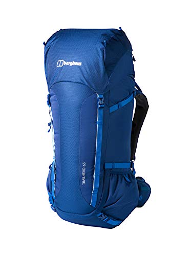 Berghaus Unisex Trailhead 2.0 65 Liter Rucksack, Extra Komfort, verstellbares Design, Rucksack für Männer und Frauen, Blau, Eine Größe von Berghaus