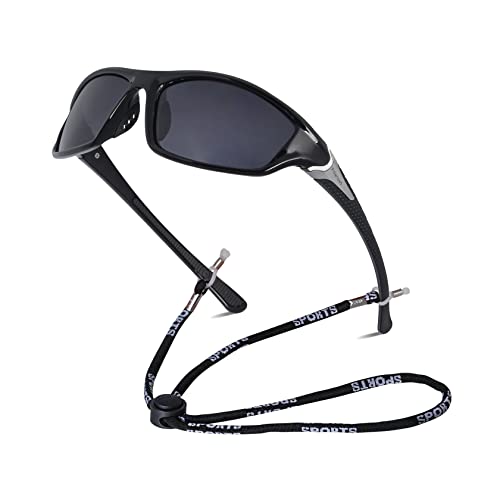 besbomig Polarisierte Sportbrille Sport-Sonnenbrillen mit UV400-Schutz für Männer und Frauen Autofahren Laufen Radfahren Angeln Golf Sonnenbrille von besbomig
