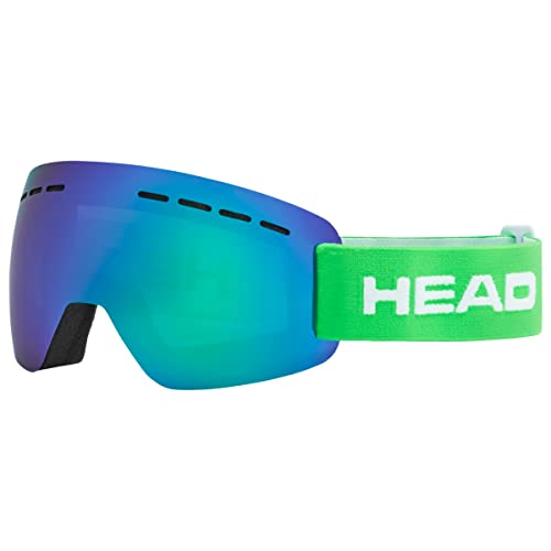HEAD SOLAR FMR Ski- und Snowboardbrille für Erwachsene, Unisex, Green von HEAD
