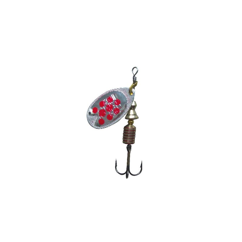 ABU GARCIA Fast Attack Spinner 4,5cm 7g Silver/Red Dots
