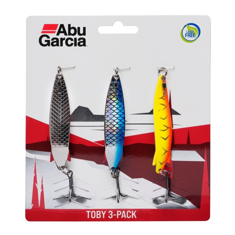 ABU GARCIA Toby Spoon Pack 7,5cm 12g Silver Silver Blue Flash Red... ABU GARCIA Toby Spoon Pack 7,5cm 12g Silver Silver Blue Flash Red...