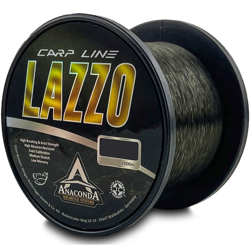 ANACONDA Carp Line Lazzo 0,28mm 6,1kg 1000m Schlamm (0,01 € pro 1 m)