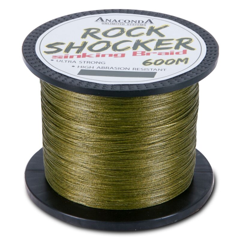 ANACONDA Rockshocker Sinking Braid 0,3mm 26,3kg 600m Grün (0,08 € pro 1 m)