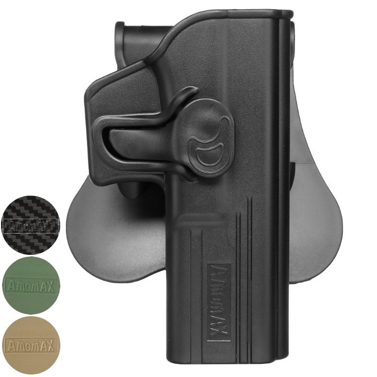 Amomax Paddleholster für Glock 17/22/31 Modelle Schwarz