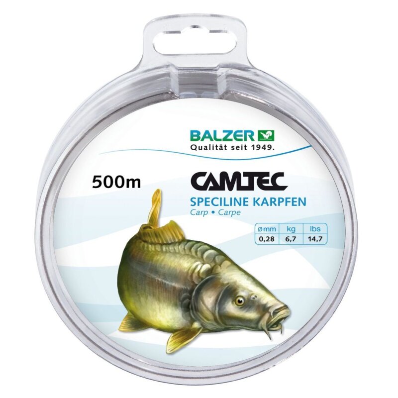 BALZER Camtec Speciline Karpfen 0,28mm 6,7kg 500m Braun (0,01 € pro 1 m)