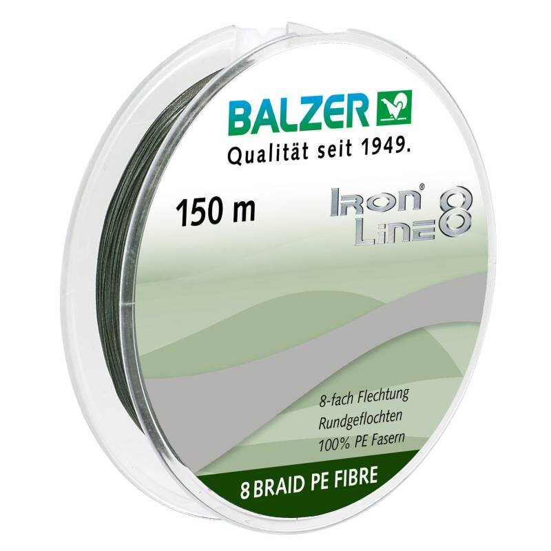 BALZER Iron Line 8 0,08mm 7,2kg 150m Grün (0,09 € pro 1 m)