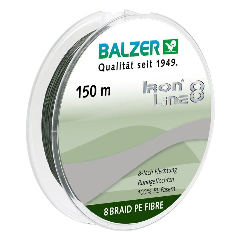 BALZER Iron Line 8 0,12mm 9,8kg 150m Grün (0,09 € pro 1 m)