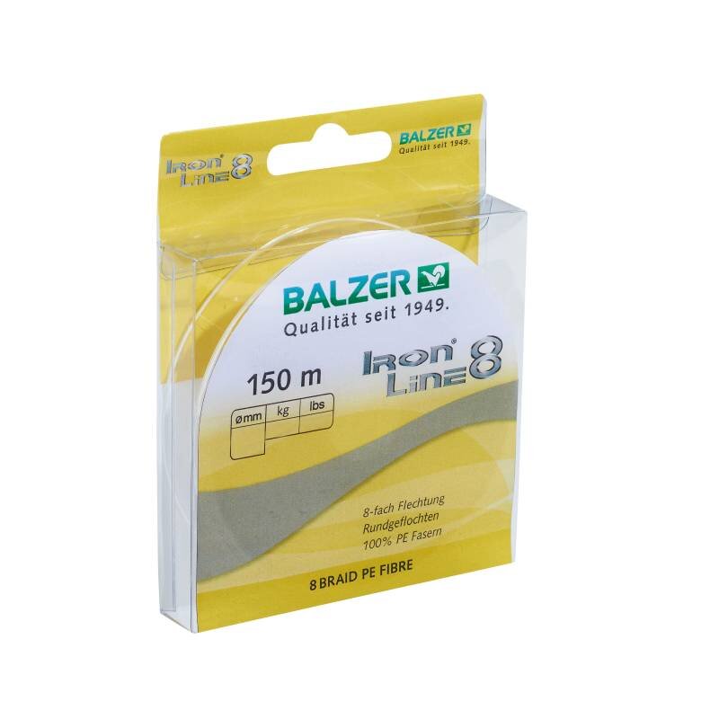 BALZER Iron Line 8 0,12mm 9,8kg 150m Gelb (0,09 € pro 1 m)