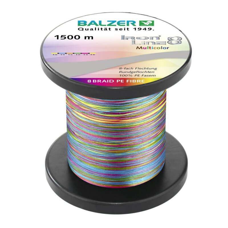 BALZER Iron Line 8 0,1mm 8,1kg 1500m Multicolor (0,08 € pro 1 m)