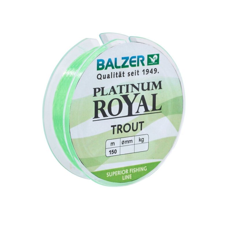 BALZER Platinum Royal Trout 0,19mm 4,6kg 150m Chartreuse (0,03 € pro 1 m)
