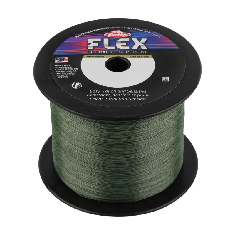 BERKLEY Flex Braid 0,25mm 18,4kg 2000m Moss Green (0,05 € pro 1 m)