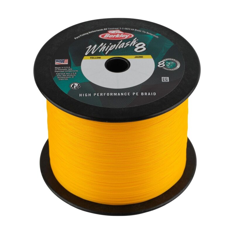 BERKLEY Whiplash 8 Superline 0,12mm 17,5kg 2000m Yellow (0,10 € pro 1 m)