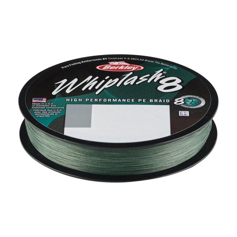 BERKLEY Whiplash 8 0,12mm 17,5kg 300m Green