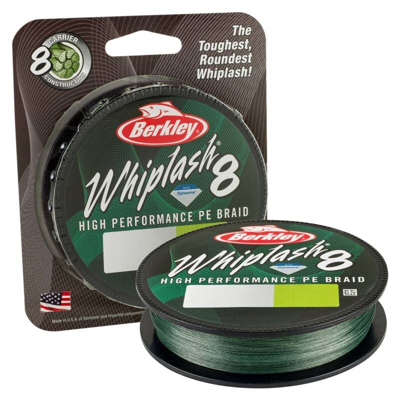 BERKLEY Whiplash 8 0,18mm 22,9kg 300m Green (0,07 € pro 1 m)