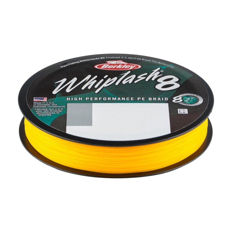 BERKLEY Whiplash 8 Superline 0,16mm 20,9kg 300m Yellow (0,13 € pro 1 m)