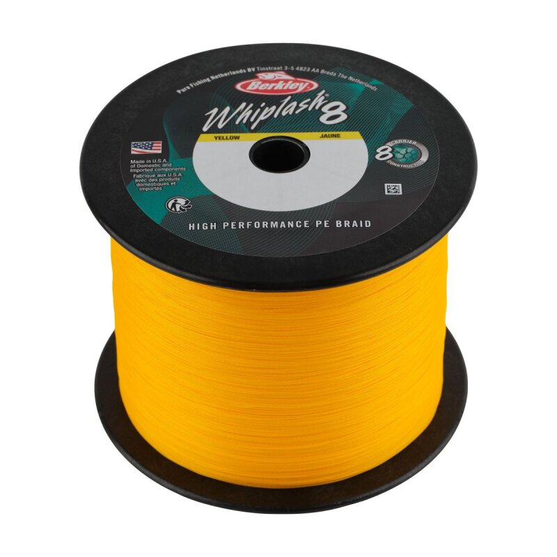 BERKLEY Whiplash 8 Superline 0,1mm 14,8kg 2000m Yellow (0,10 € pro 1 m)