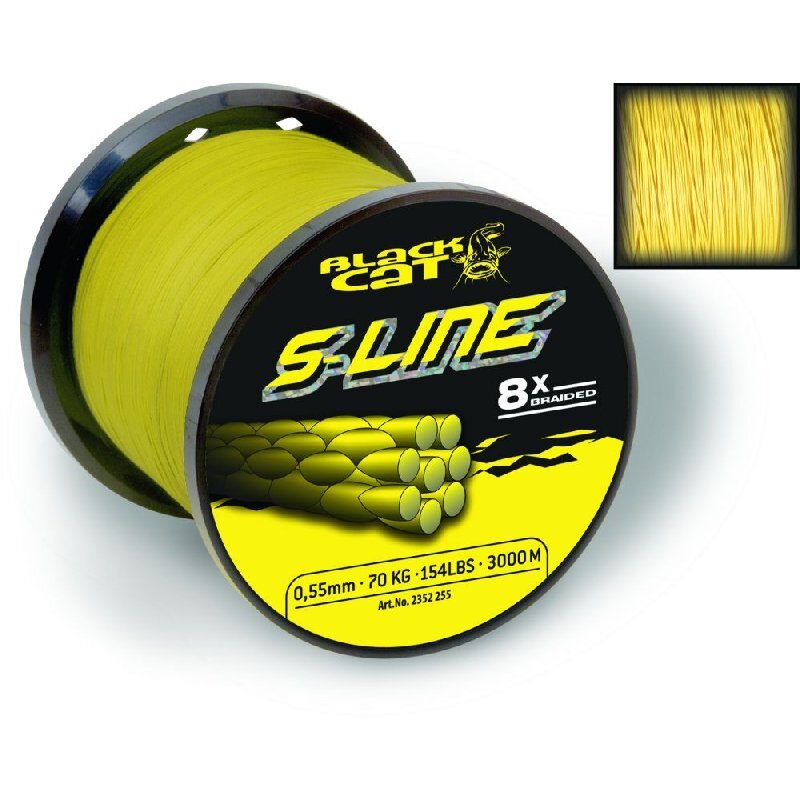 BLACK CAT S-Line 0,45mm 5kg 3000m Gelb (0,04 € pro 1 m)