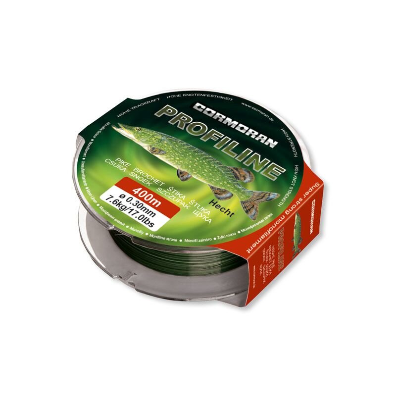 CORMORAN Profiline Hecht 0,3mm 7,6kg 400m Dunkelgrün (0,01 € pro 1 m)