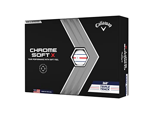 Callaway Golf Chrome Soft X 22 Triple Track 360 Premium Golfball von Callaway