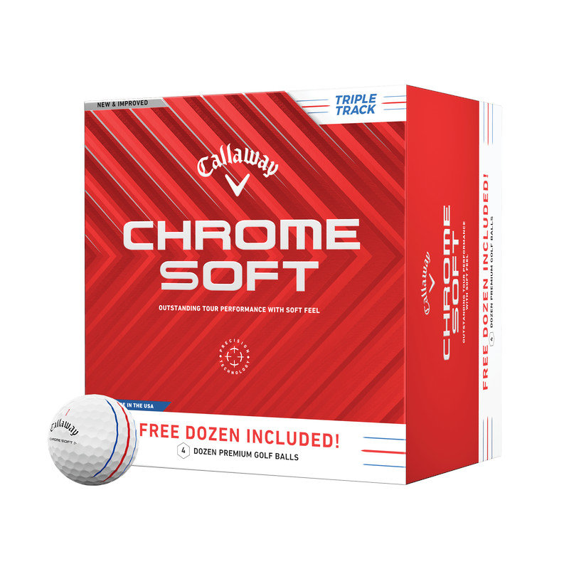 Callaway Chrome Soft Triple Track Golf-Ball 48 Bälle