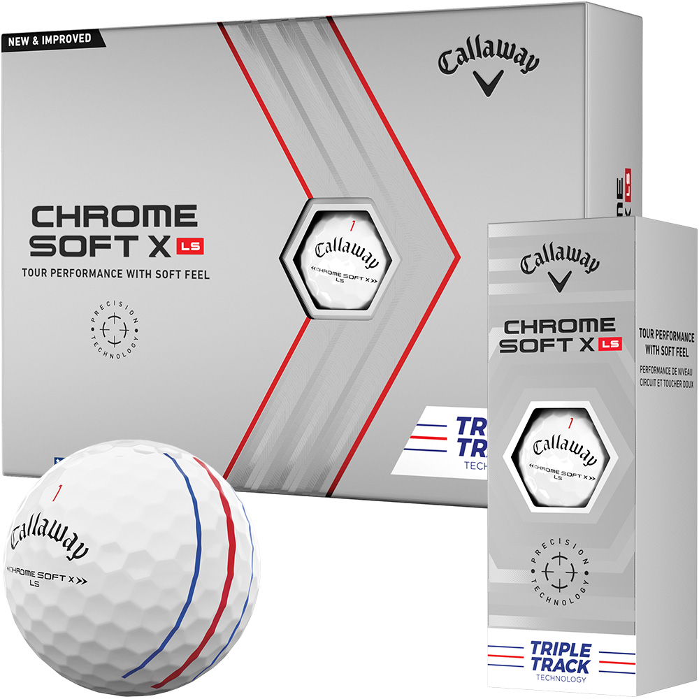 'Callaway Chrome Soft X LS Triple Track Golfball 3er weiss' von Callaway
