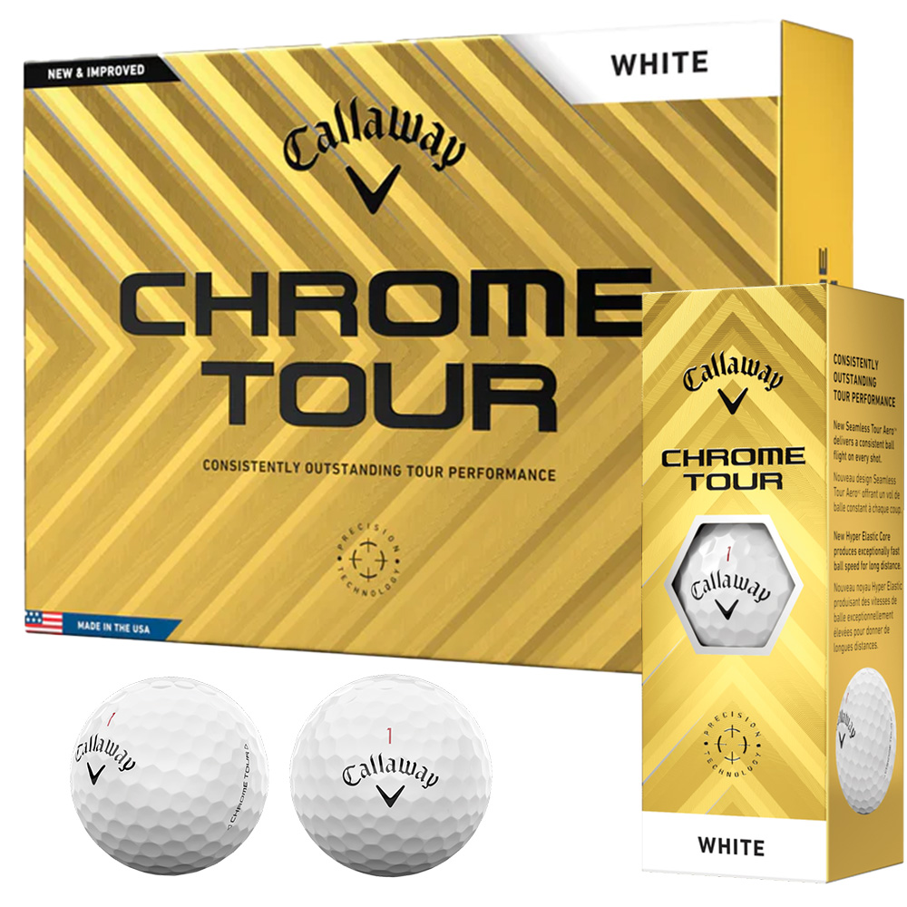 'Callaway Chrome Tour Golfball 3er weiss' von Callaway