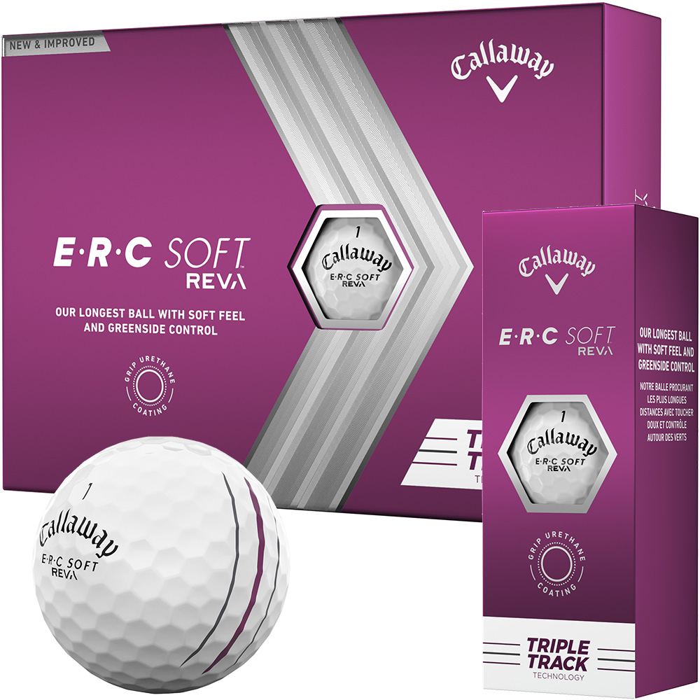 'Callaway ERC Soft REVA Triple Track Golfball 3er weiss' von Callaway